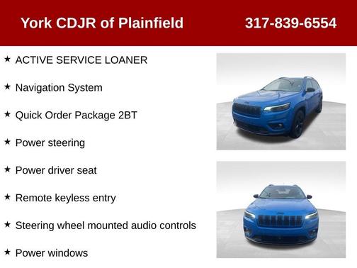 Hydro Blue Pearlcoat 2023 Jeep Cherokee Altitude Lux