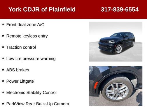 Black 2024 Dodge Durango GT