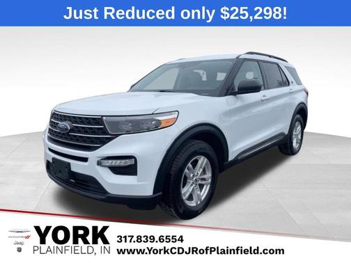 Oxford White 2023 Ford Explorer XLT