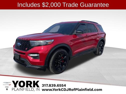 Red 2020 Ford Explorer ST