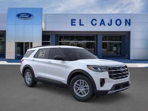 Space White Metallic 2026 Ford Explorer Active