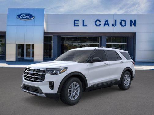 Space White Metallic 2026 Ford Explorer Active