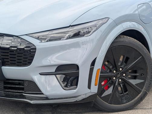 Glacier Gray Metallic 2025 Ford Mustang Mach-E GT