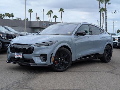 Glacier Gray Metallic 2025 Ford Mustang Mach-E GT