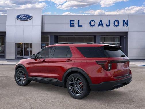 Rapid Red Metallic Tinted Clearcoat 2026 Ford Explorer ST-Line