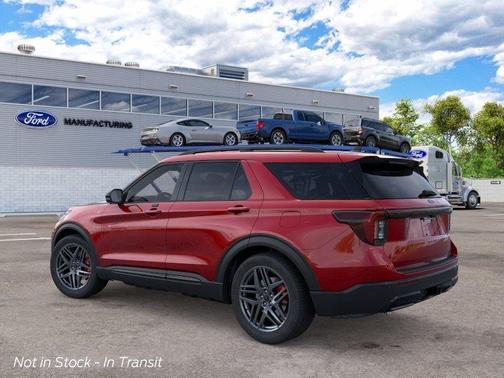 Rapid Red Metallic Tinted Clearcoat 2026 Ford Explorer ST-Line