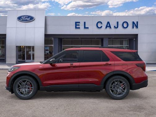 Rapid Red Metallic Tinted Clearcoat 2026 Ford Explorer ST-Line