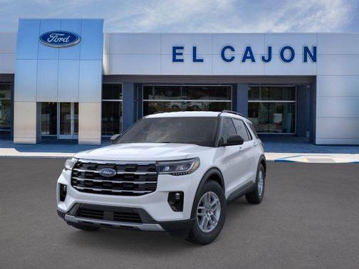 Space White Metallic 2026 Ford Explorer Active