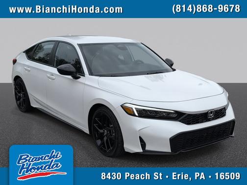 Platinum White Pearl 2025 Honda Civic
