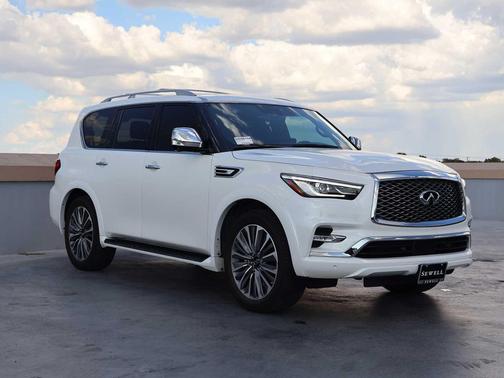 Moonstone White 2024 INFINITI QX80 SENSORY AWD