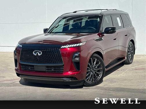 Coulis Red/Black Obsidian 2025 INFINITI QX80 AUTOGRAPH AWD