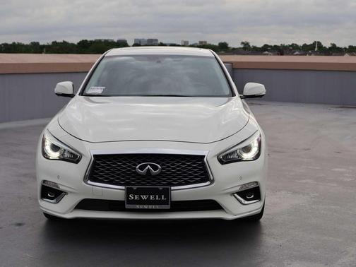 Pure White 2022 INFINITI Q50 3.0t LUXE