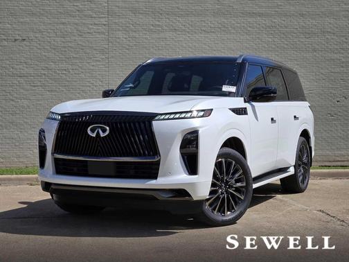 Radiant White/Black Obsidian 2026 INFINITI QX80 AUTOGRAPH AWD