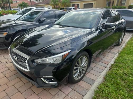 Black Obsidian 2023 INFINITI Q50 3.0t LUXE