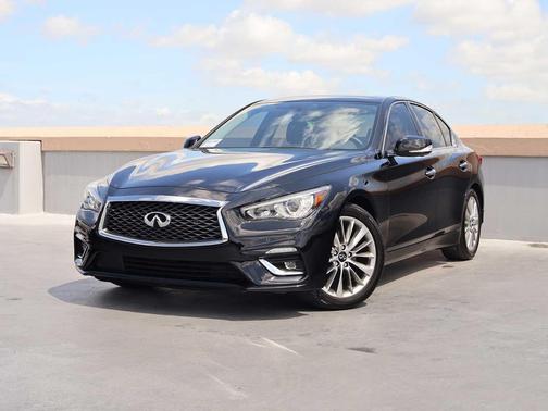 Black Obsidian 2023 INFINITI Q50 3.0t LUXE