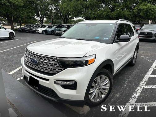 Star White Metallic Tri-Coat 2023 Ford Explorer Limited