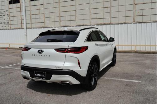 Radiant White 2025 INFINITI QX55 LUXE