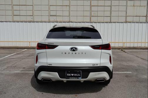Radiant White 2025 INFINITI QX55 LUXE
