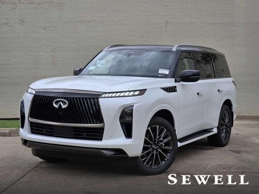 Radiant White/Black Obsidian 2026 INFINITI QX80 AUTOGRAPH AWD