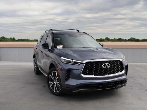 Moonbow Blue/Black Obsidian 2025 INFINITI QX60 AUTOGRAPH