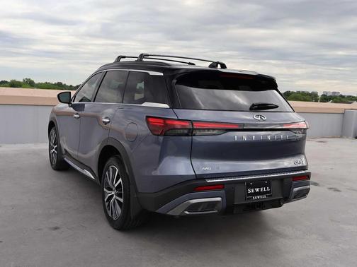 Moonbow Blue/Black Obsidian 2025 INFINITI QX60 AUTOGRAPH