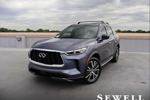 Moonbow Blue/Black Obsidian 2025 INFINITI QX60 AUTOGRAPH