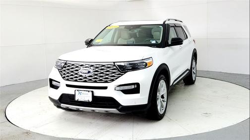 STAR WHITE MET TRI-COAT 2021 Ford Explorer Platinum