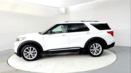 STAR WHITE MET TRI-COAT 2021 Ford Explorer Platinum