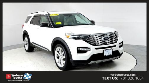 STAR WHITE MET TRI-COAT 2021 Ford Explorer Platinum