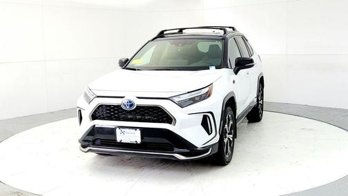 Wind Chill Pearl/Midnight Black Metallic 2023 Toyota RAV4 Prime XSE
