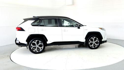 Blizzard Pearl w/Midnight Black Roof 2021 Toyota RAV4 Prime XSE