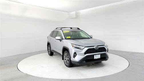 Silver Sky Metallic 2025 Toyota RAV4 Hybrid XLE Premium