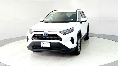 White 2022 Toyota RAV4 Hybrid LE