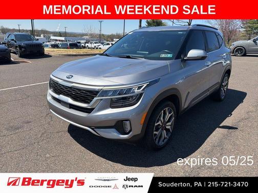 Steel Gray 2021 Kia Seltos SX Turbo