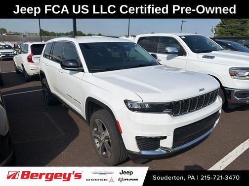 Bright White Clearcoat 2023 Jeep Grand Cherokee L Limited