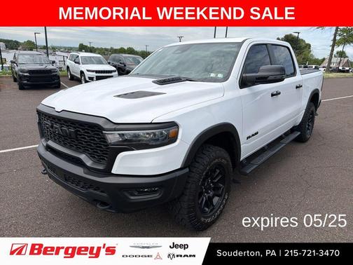 Bright White Clearcoat 2025 RAM 1500 Rebel