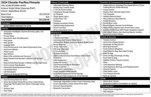 2024 Chrysler Pacifica L