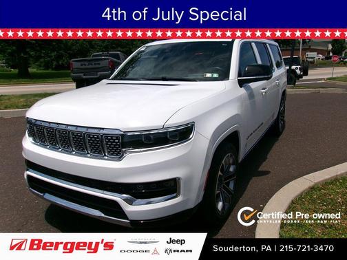 Bright White Clearcoat 2025 Jeep Grand Wagoneer L Series III 4x4