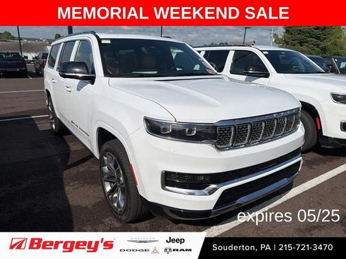 Bright White Clearcoat 2025 Jeep Grand Wagoneer L Series III 4x4