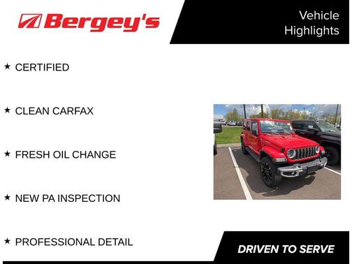 Firecracker Red Clearcoat 2025 Jeep Wrangler 4xe Sahara
