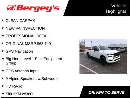 2025 RAM 2500 Big Horn Crew Cab 4x4 6'4' Box