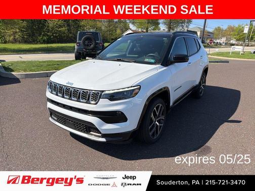 Bright White Clearcoat 2025 Jeep Compass Limited