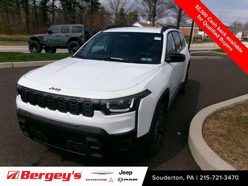 Bright White Clearcoat 2026 Jeep Cherokee Laredo 4x4