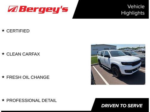 Bright White Clearcoat 2024 Jeep Wagoneer Series II Carbide 4x4