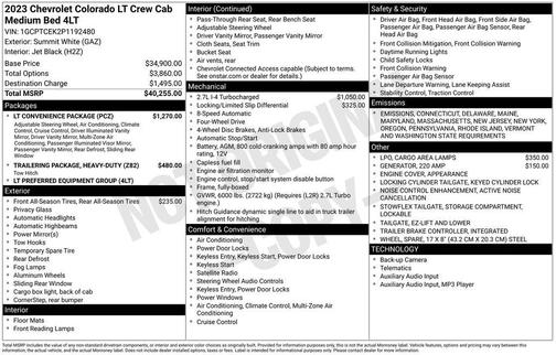 2023 Chevrolet Colorado LT