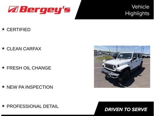 Bright White Clearcoat 2025 Jeep Wrangler 4xe Sahara
