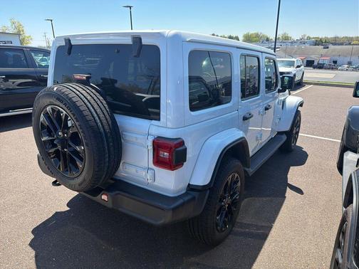 Bright White Clearcoat 2025 Jeep Wrangler 4xe Sahara