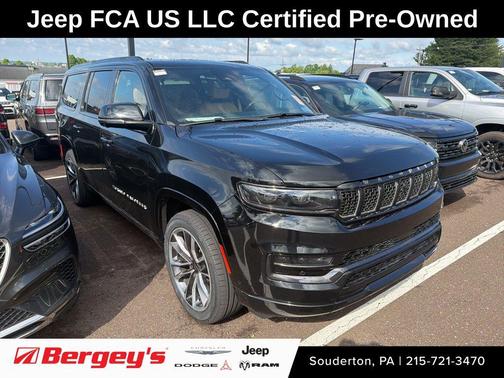 Diamond Black Crystal Pearlcoat 2025 Jeep Grand Wagoneer L Series III Obsidian 4x4