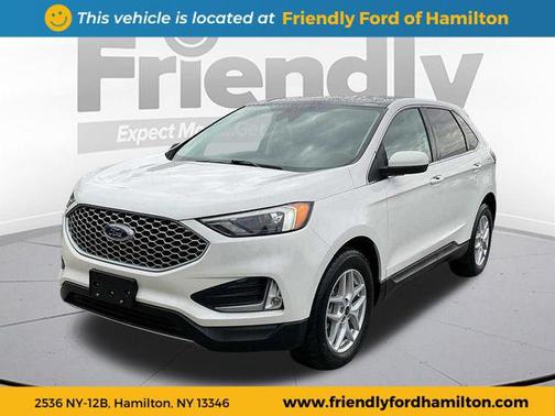 Star White Metallic Tri-Coat 2023 Ford Edge SEL