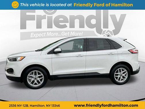 Star White Metallic Tri-Coat 2023 Ford Edge SEL